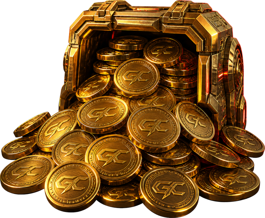 A trove of gold Game Companion tokens